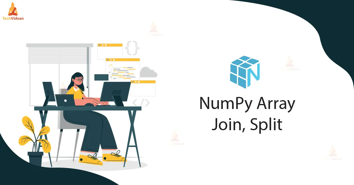 numpy array join split