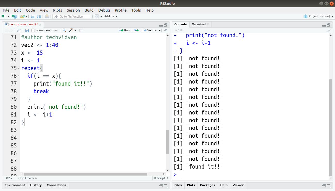 how do you create avector without a loop in r