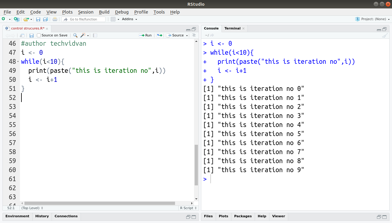 loop in r