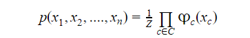 Markov probability distribution