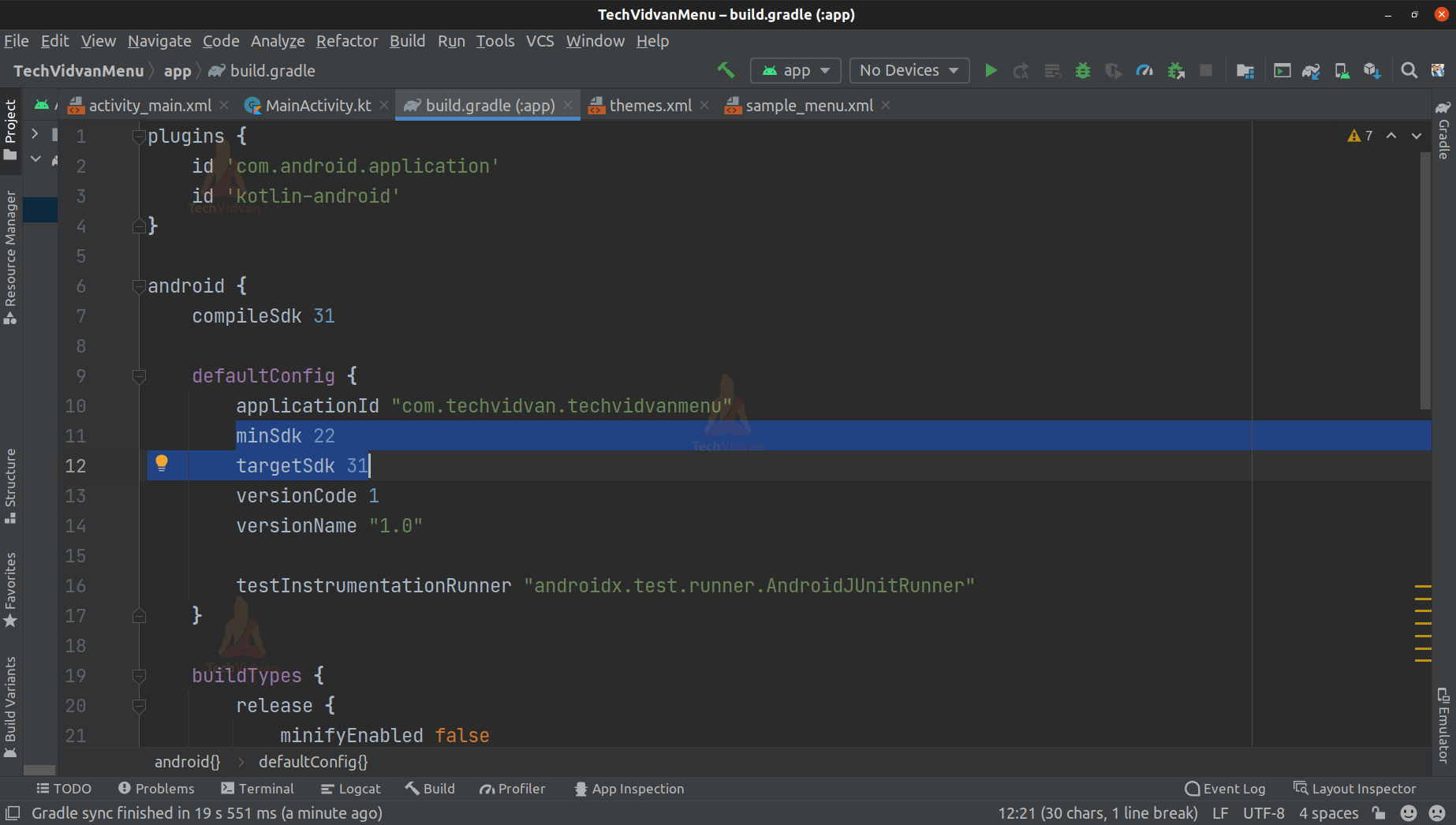 Android SDK Manager TechVidvan